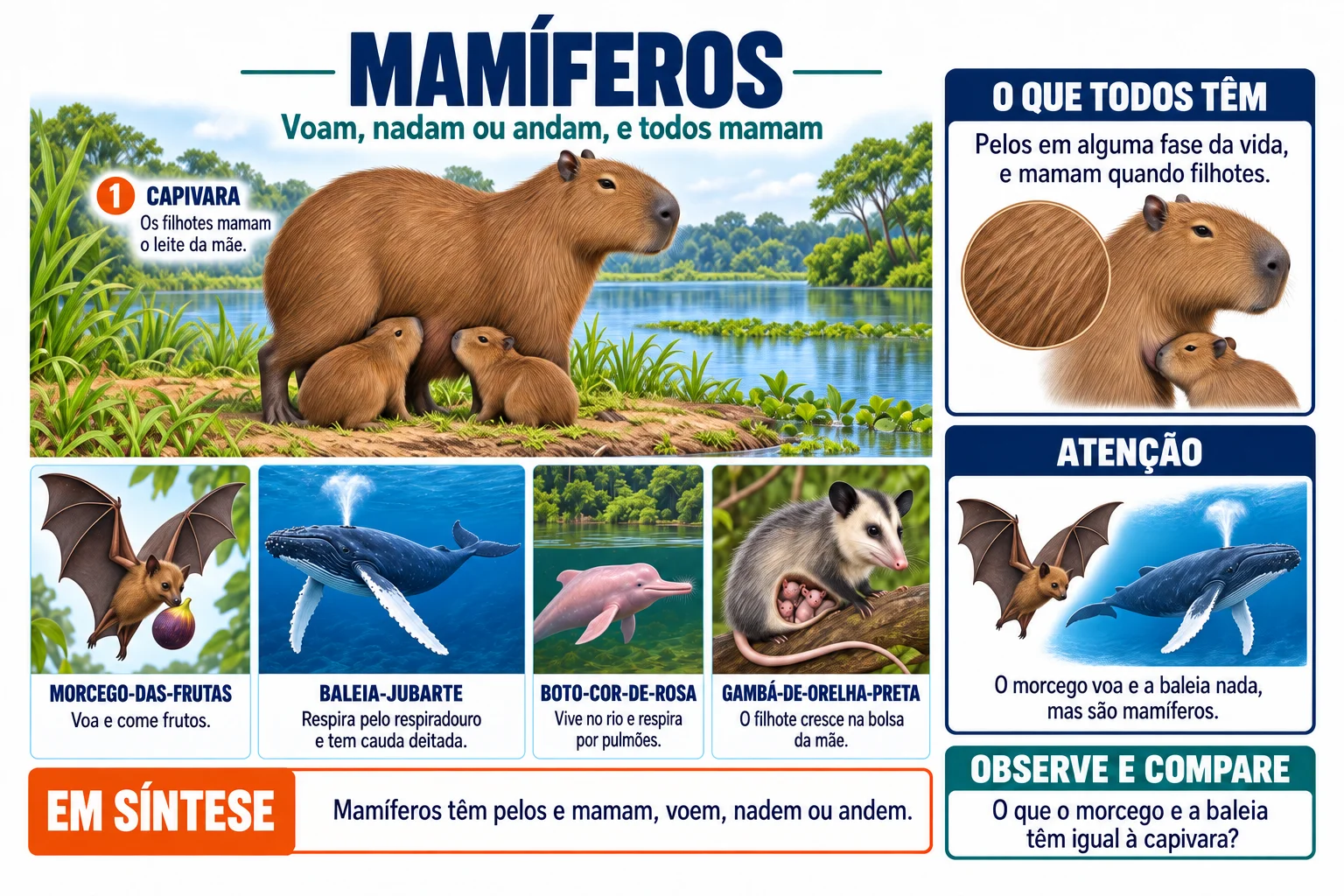 Folha ilustrada: Mamíferos