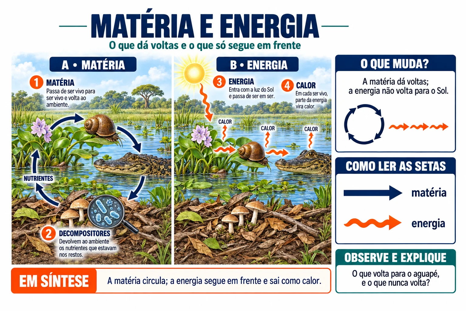 Folha ilustrada: Matéria e energia