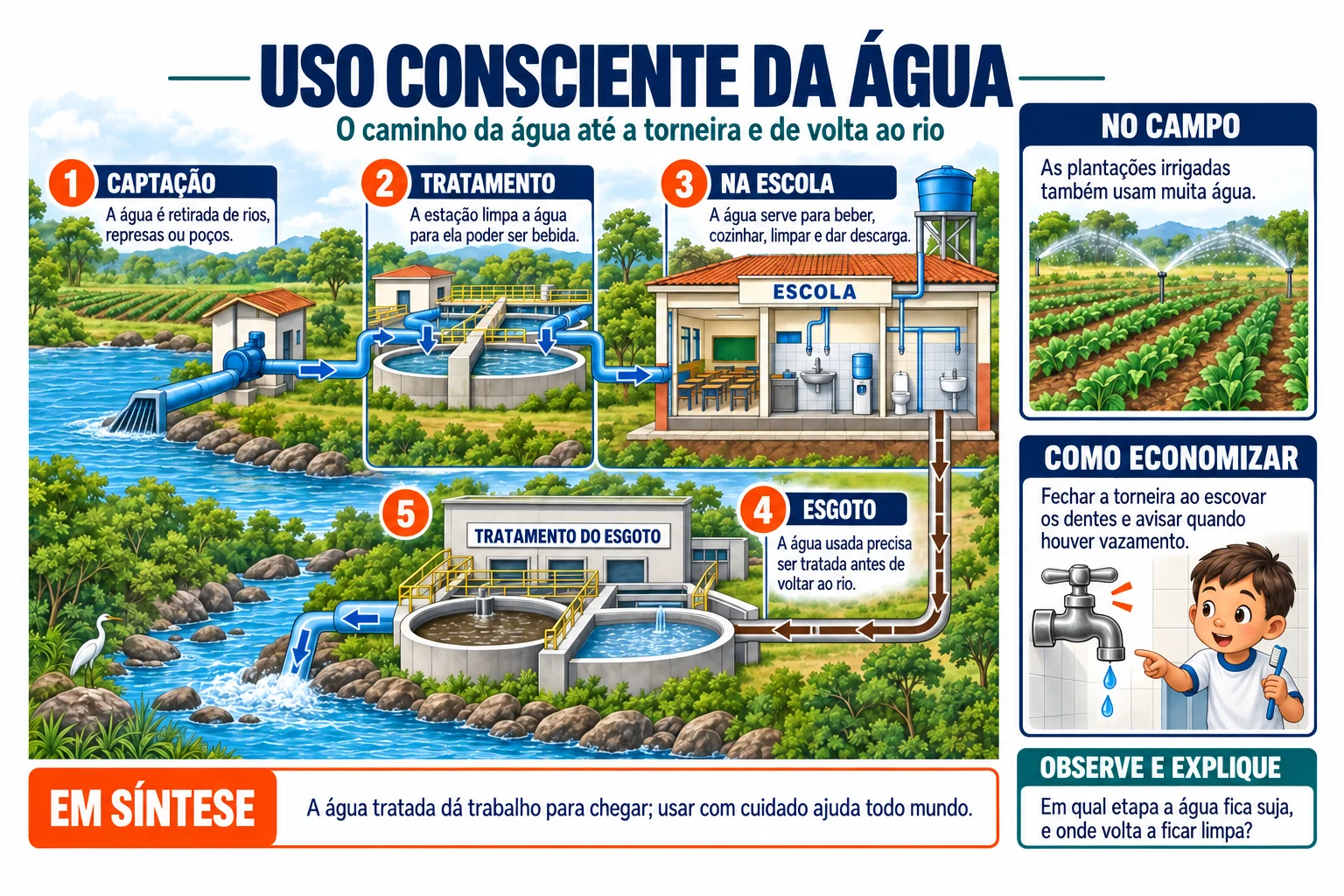 Folha ilustrada: Uso consciente da água