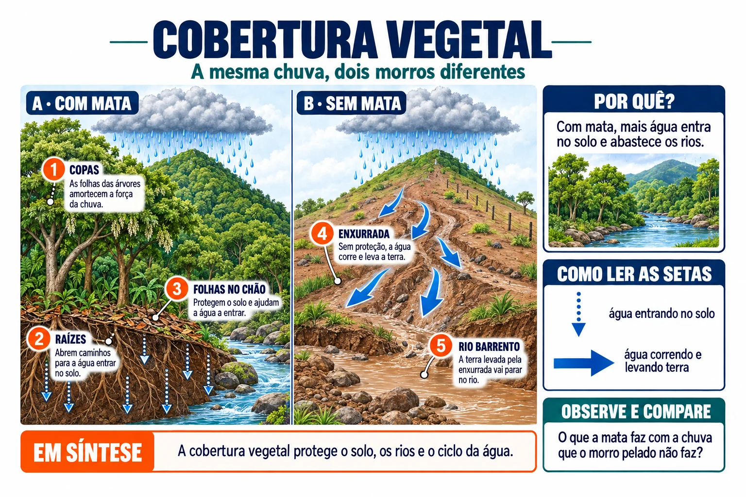 Folha ilustrada: Cobertura vegetal